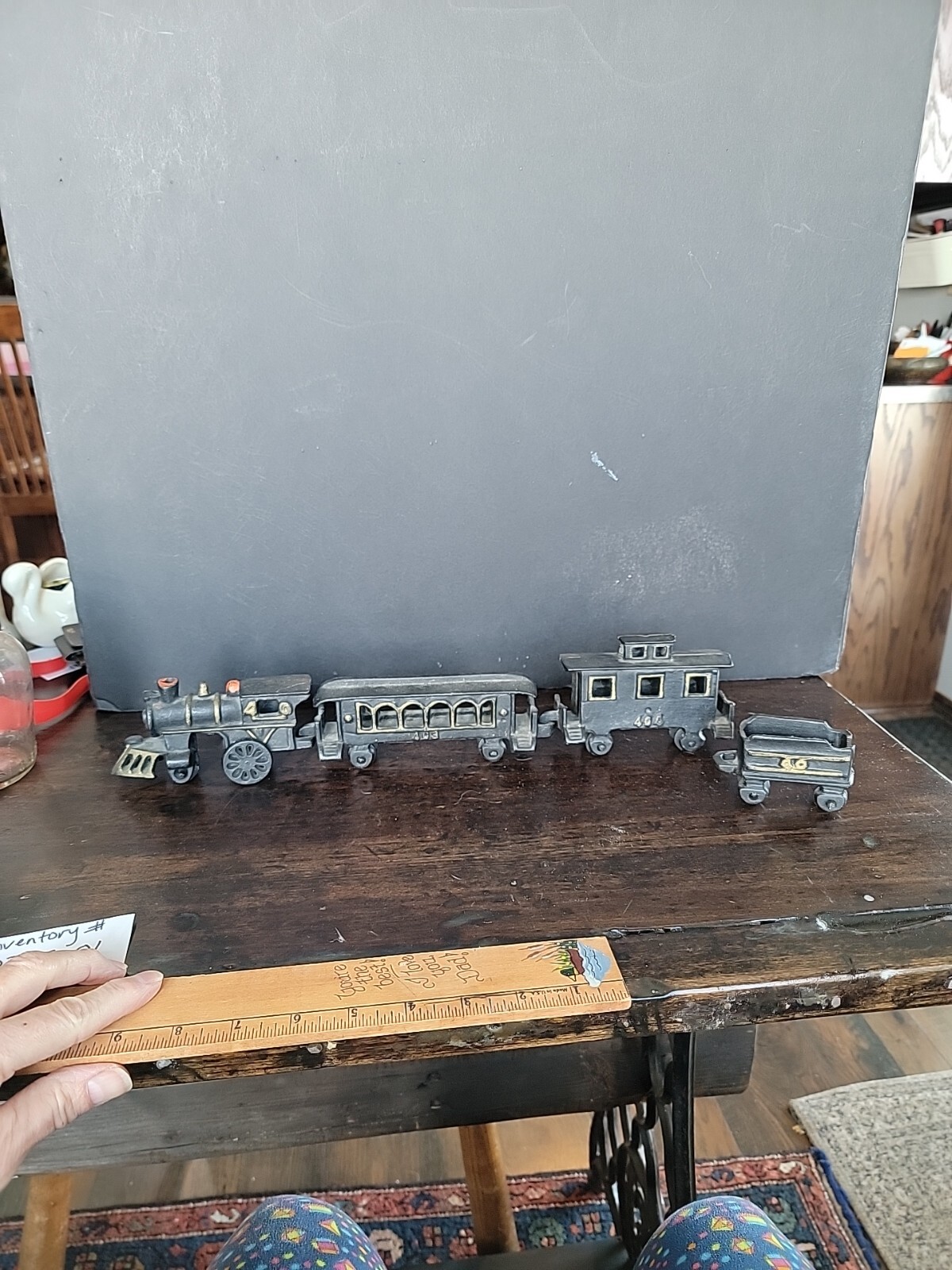 Cast Iron Train Locomotive Tender Baggage Coach caboose Taiwan msr Reproduction