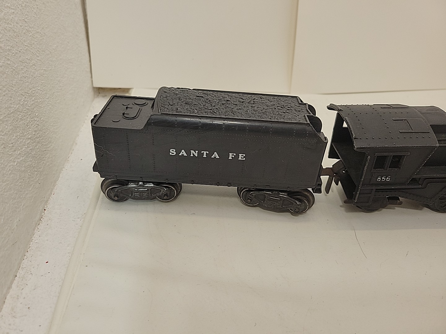 Marx #666 O Gauge die-cast VNTG STEAM ENGINE LOCOMOTIVE & TENDER, 1950s READ!