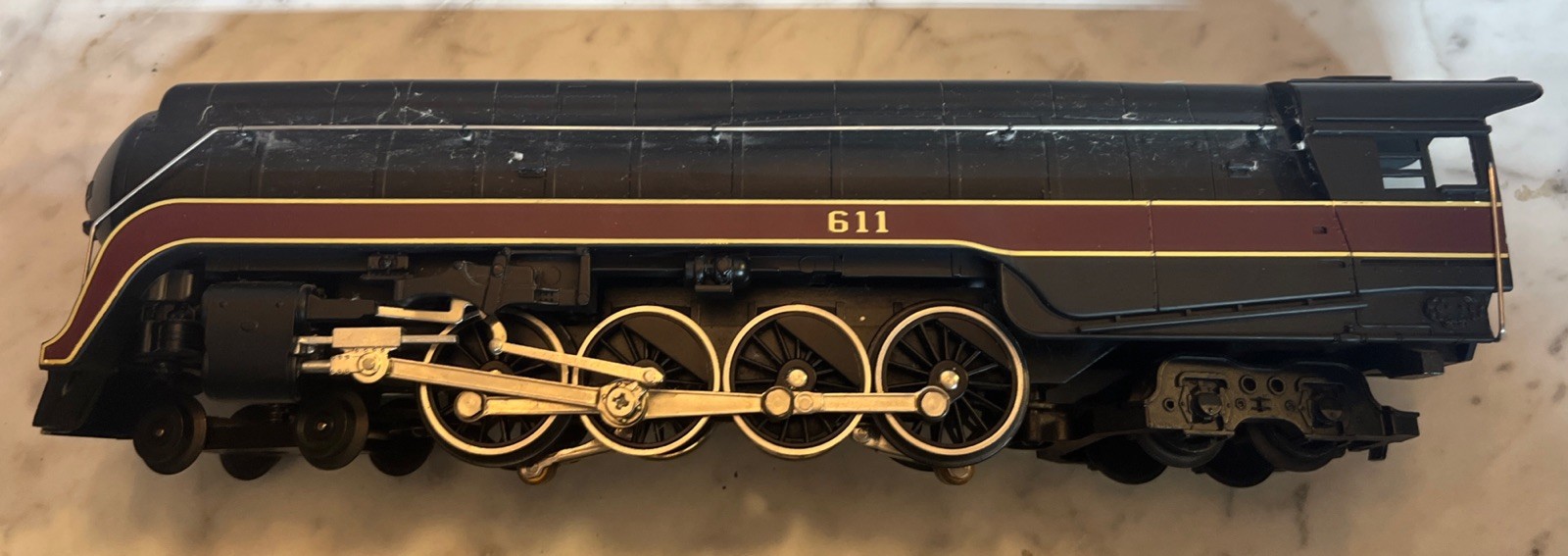 MTH RailKing O Scale Norfolk And Western Class J Die Cast Mt 1105 No. 611
