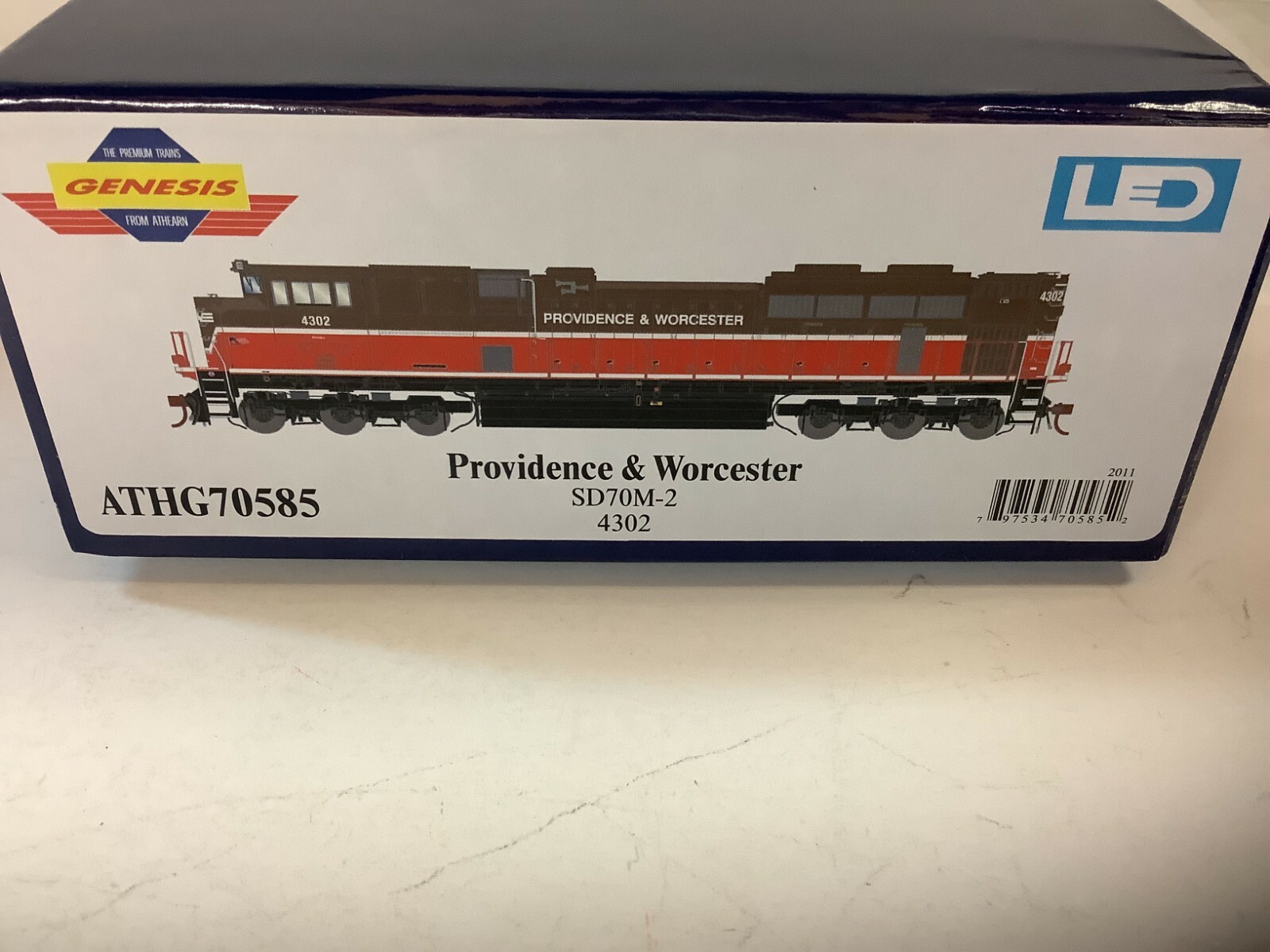 Athearn Genesis #G70585 HO scale “FP&W” DCC & SOUND READY SD70M-2 Rd.#4302