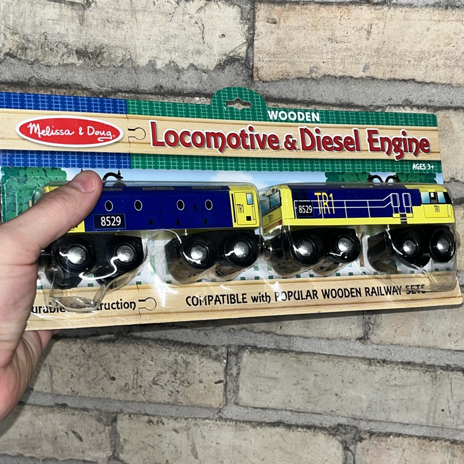 Melissa & Doug Locomotive & Diesel Engine Wooden Train Retired – VHTF – See Desc