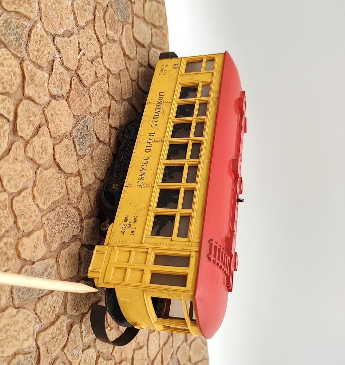 LIONEL #60 THE LIONELVILLE RAPID TRANSIT TROLLEY CAR O SCALE 1960s -As Is – Read