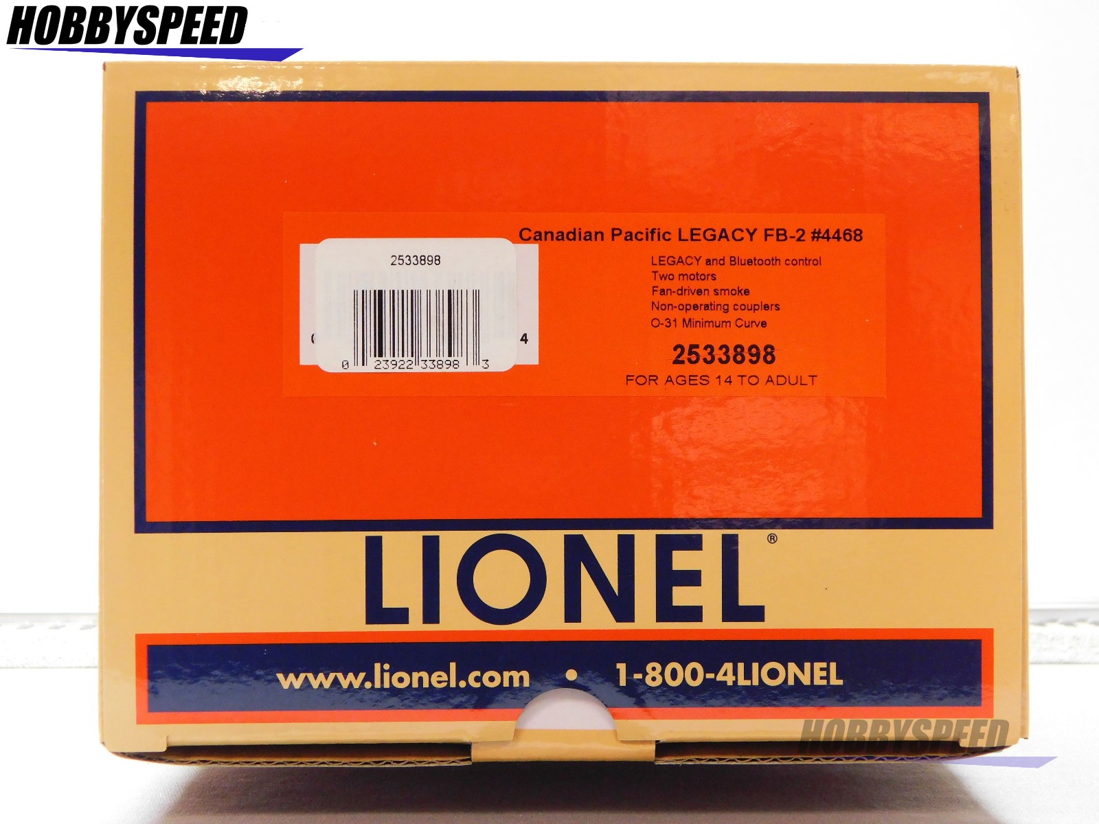 LIONEL CANADIAN PACIFIC DIESEL LEGACY FB-2 #4468 O GAUGE train car 2533898 NEW