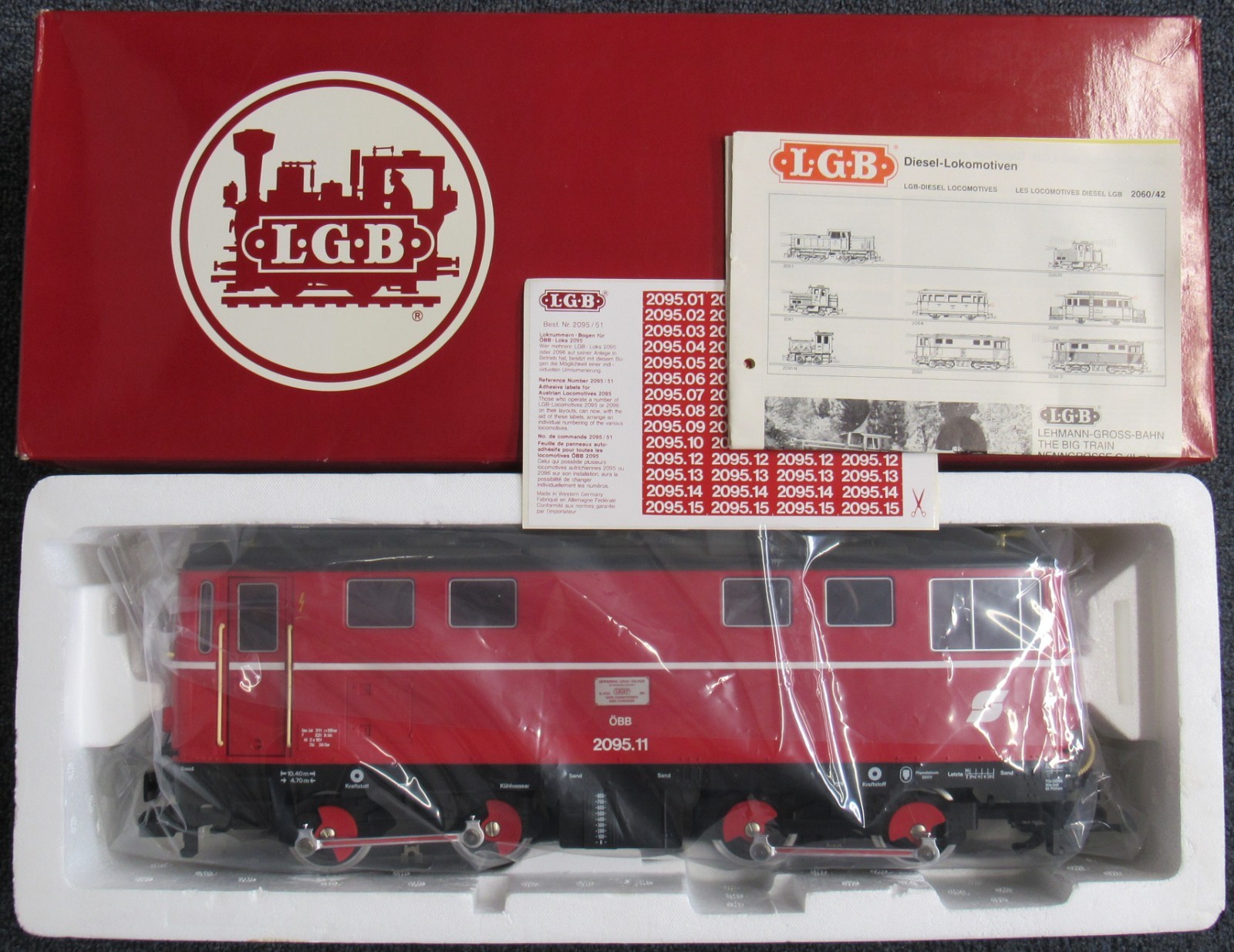 LGB 2095 N ÖBB Austrian Federal Railways Diesel Locomotive G-Gauge *