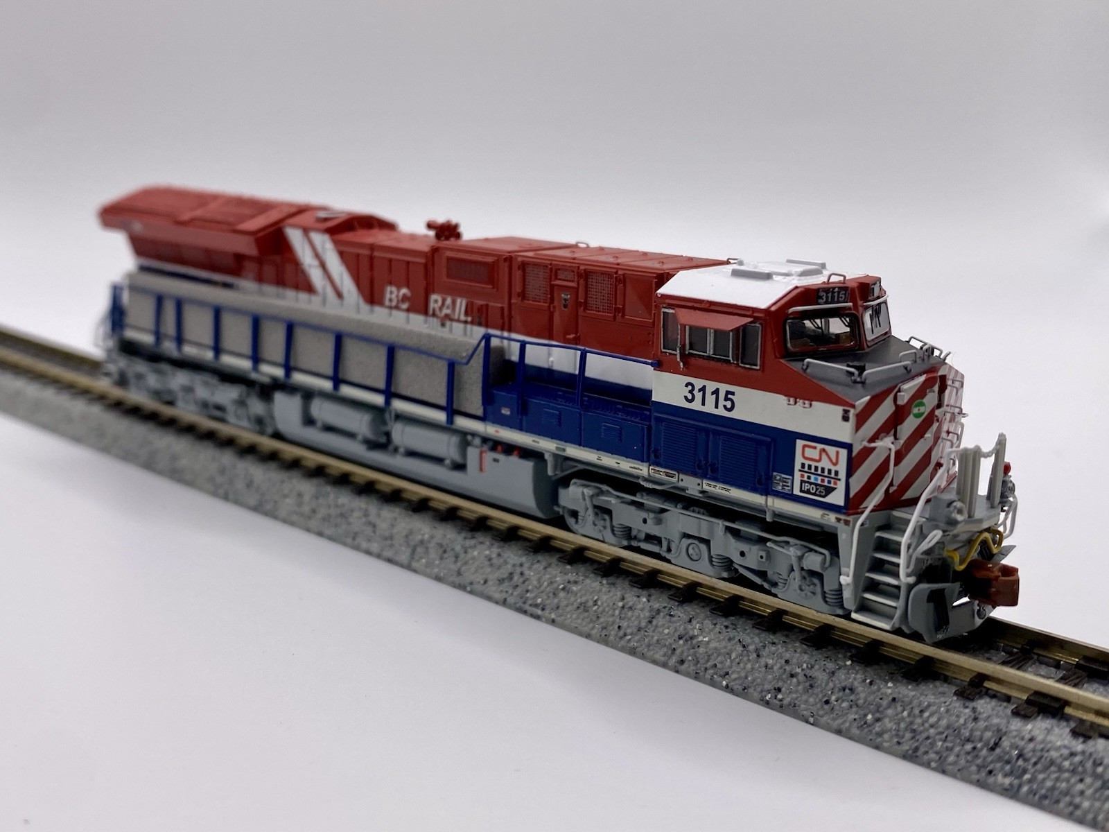 N Scaletrains CN #3115 ET44AC BC Rail Heritage Unit DCC Equipped Tier 4 Gevo New