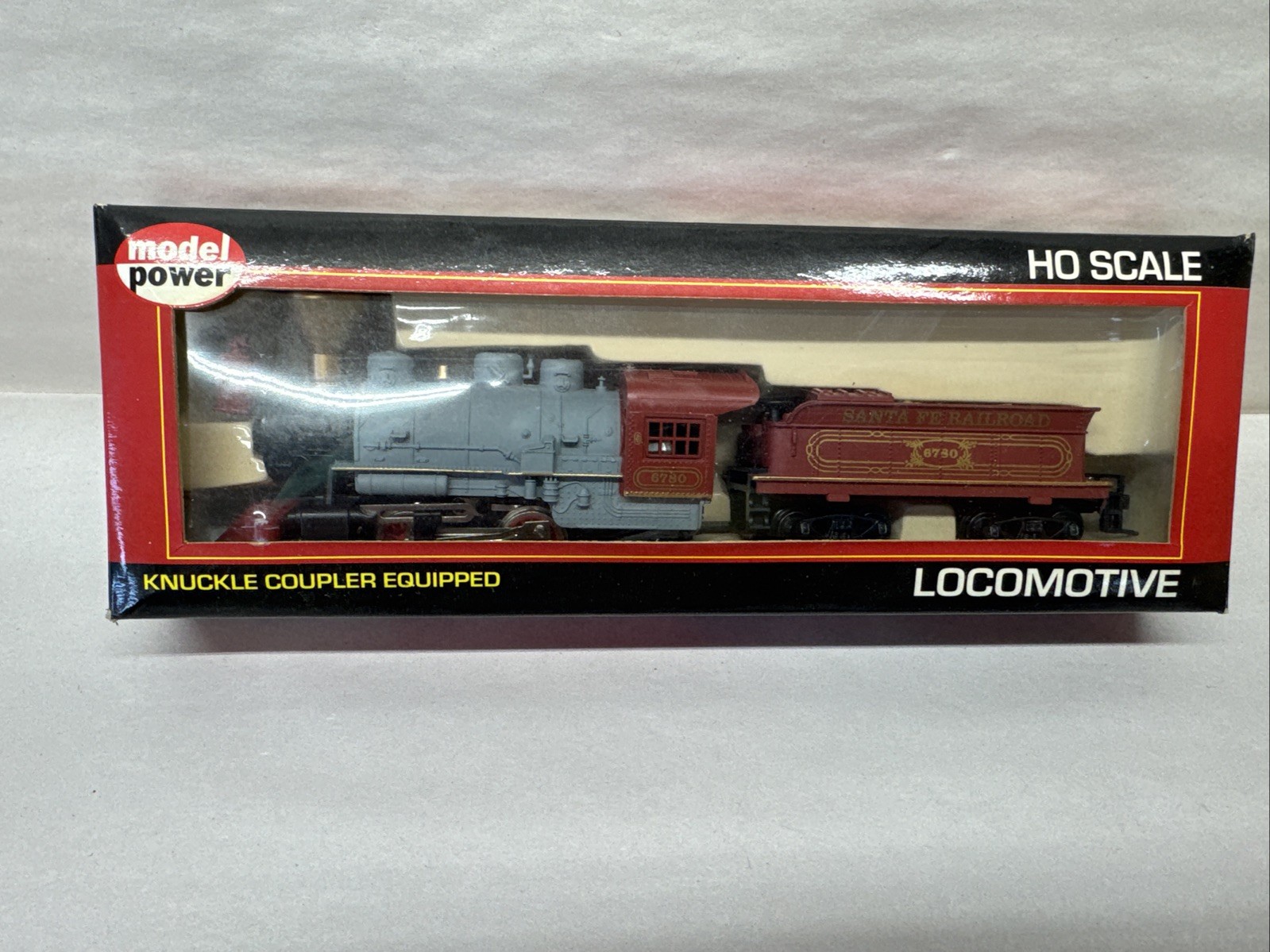 Model Power # 96780 Santa Fe 0-4-0 Fat Boy Steam Locomotive W/ Knuckle Coupler