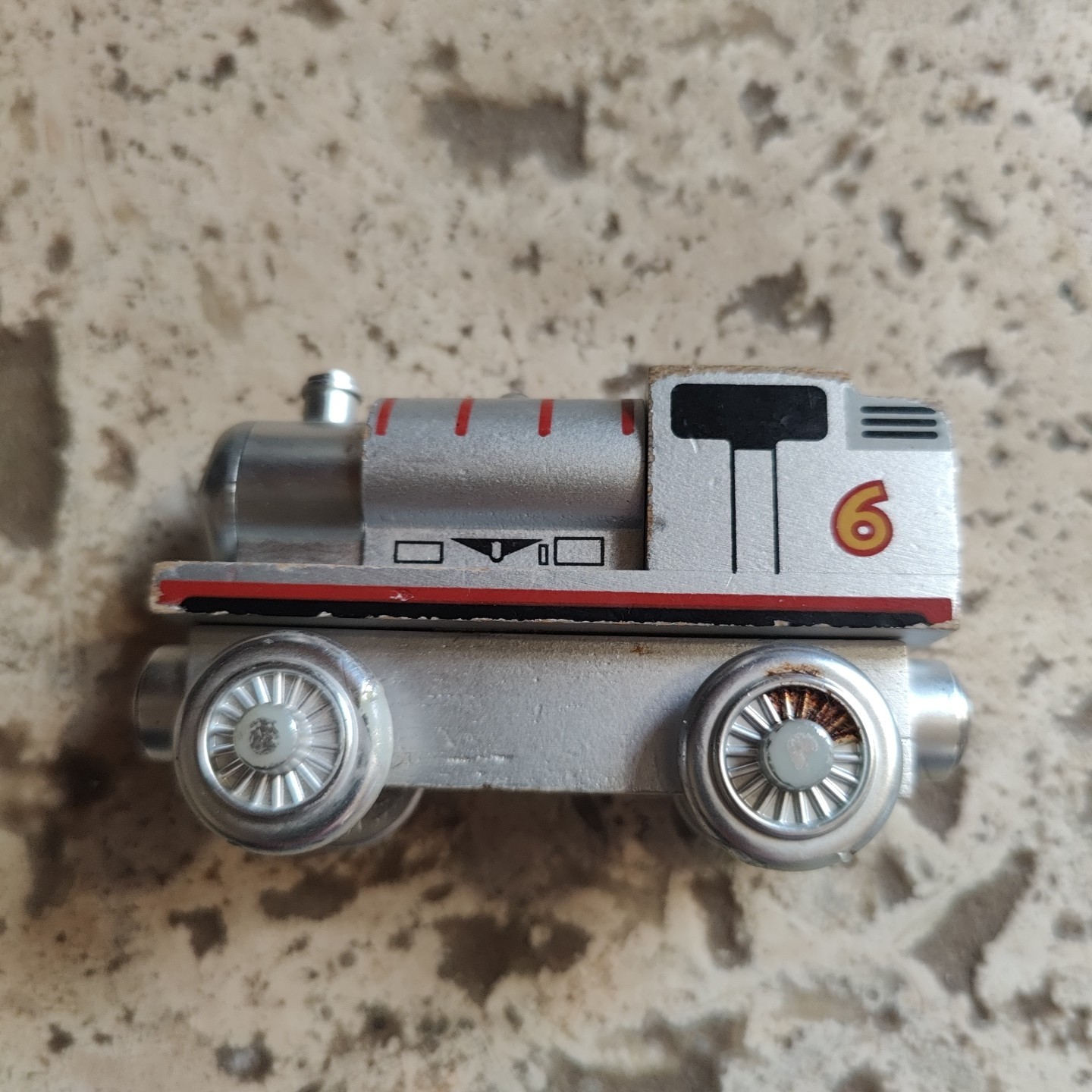 Thomas & Friends Wooden Railway Silver Percy 60 Year Limited Edition Engine