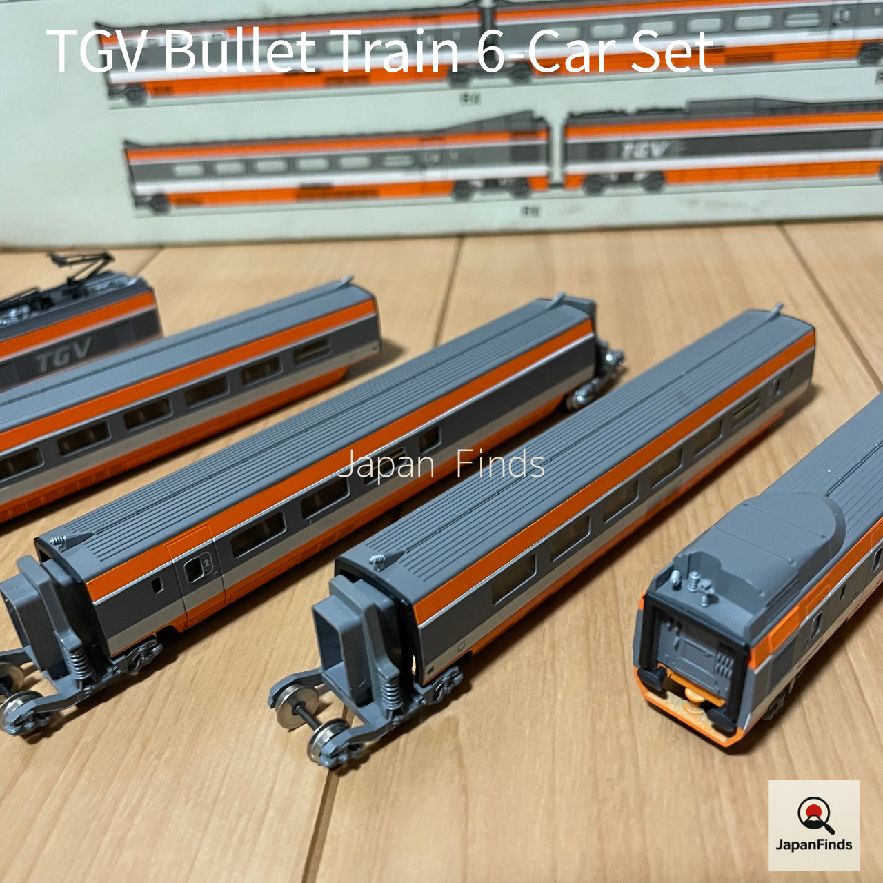 KATO N Scale TGV S14701 SNCF French Bullet Train 6-Car Set Lights Work