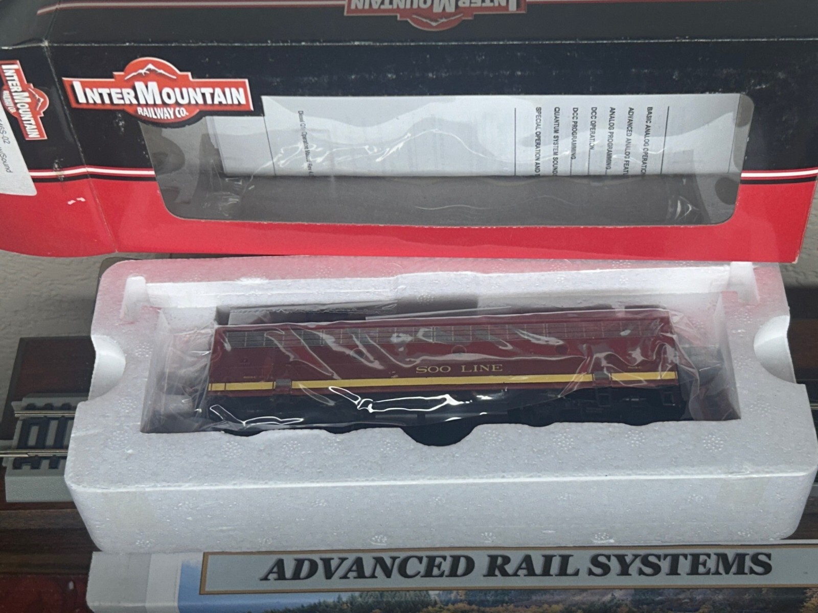 SOO LINE BURGUNDY- $OO LINE F7 – B unit 503C- DCC / QUANTUM SOUND HO Scale NEW