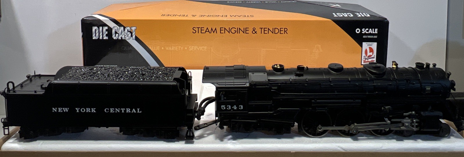 K-Line K3270-5343S NYC J1E Hudson & Tender #5343 W/Railsounds TMCC
