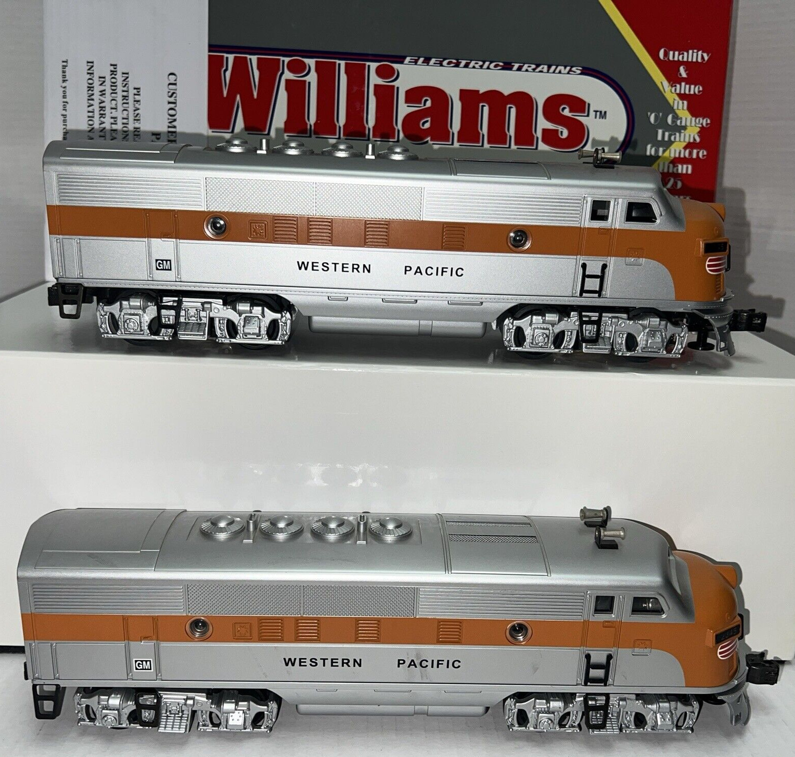 WILLIAMS W-2345 WP F3 POWER A WITH TRUE BLAST II HORN & DUMMY A DIESEL SET LNIB