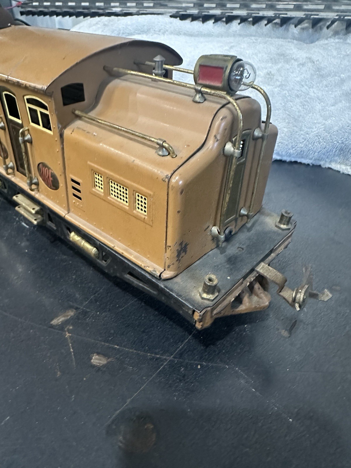 Lionel 318 Standard Gauge 4pc Set 0-4-0 State Brown 1924-32 Runs Reverses Lights