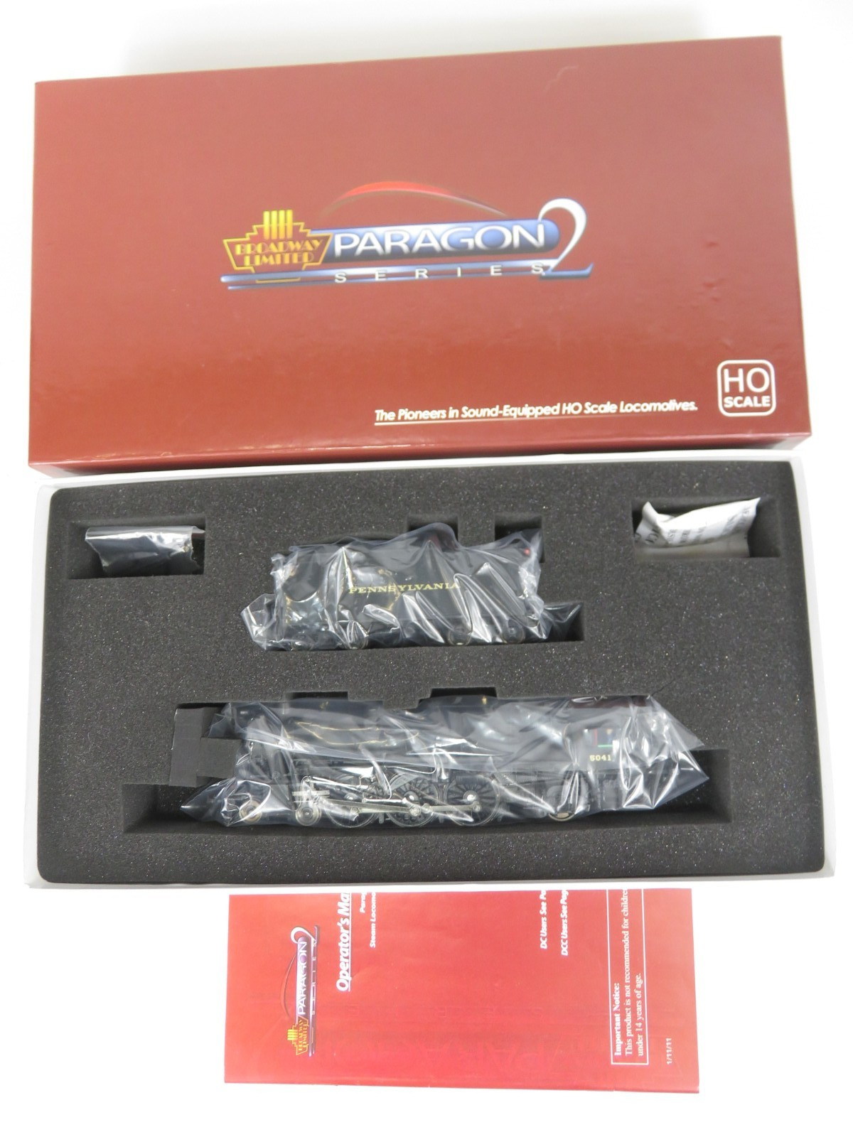 Broadway Limited 2241 HO Pennsylvania 4-6-2 K4 Steam Locomotive DCC/Sound/Smoke