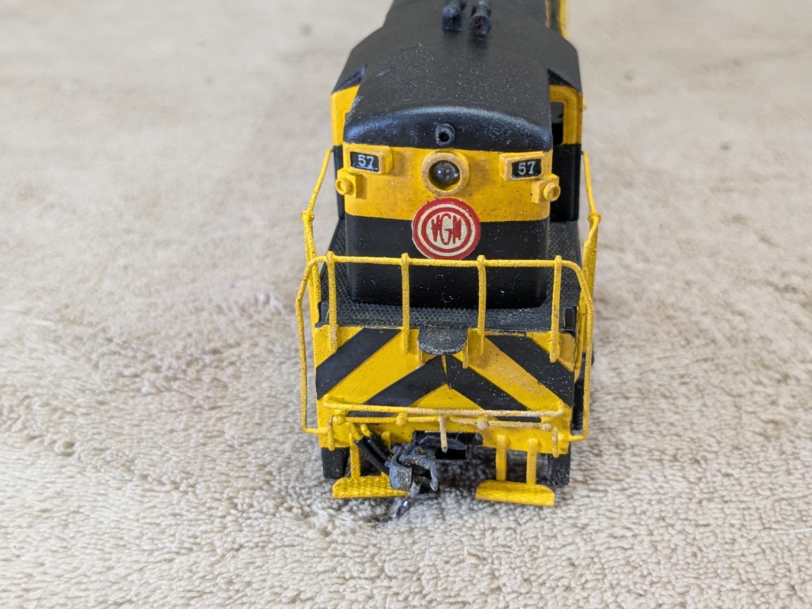 Alco KTM Brass FM Train Master Locomotive Virginian #57