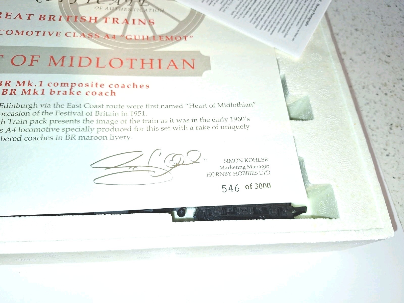 Hornby R2032 The Midlothian Train Pack Ltd Edition. Mint, Unused. OO Scale.Boxed