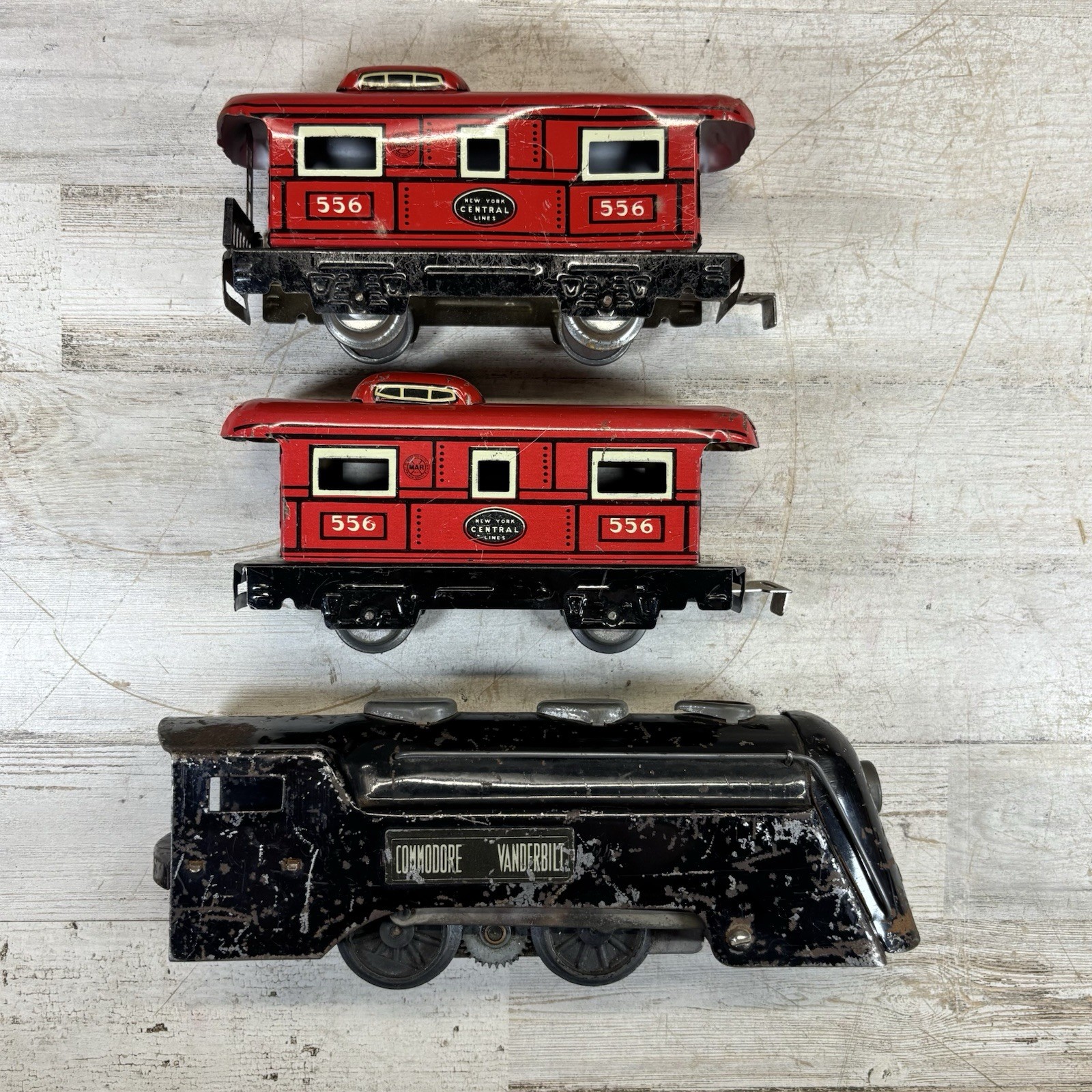 Marx Prewar Commodore Vanderbilt Electric Train 556 Caboose Lot O Gauge Prewar