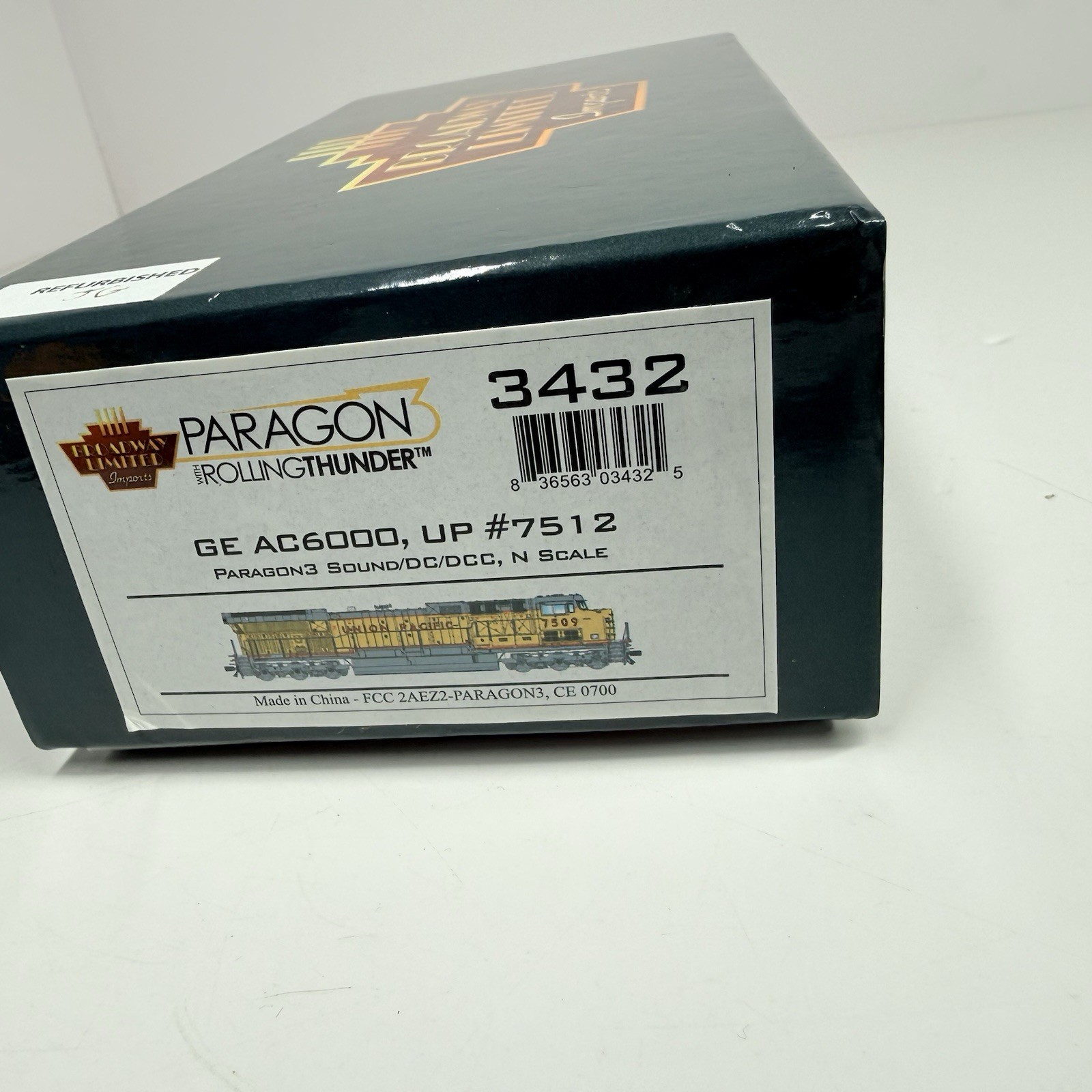 N Scale DCC Paragon3 GE AC6000 UP Union Pacific #7512 Diesel Locomotive