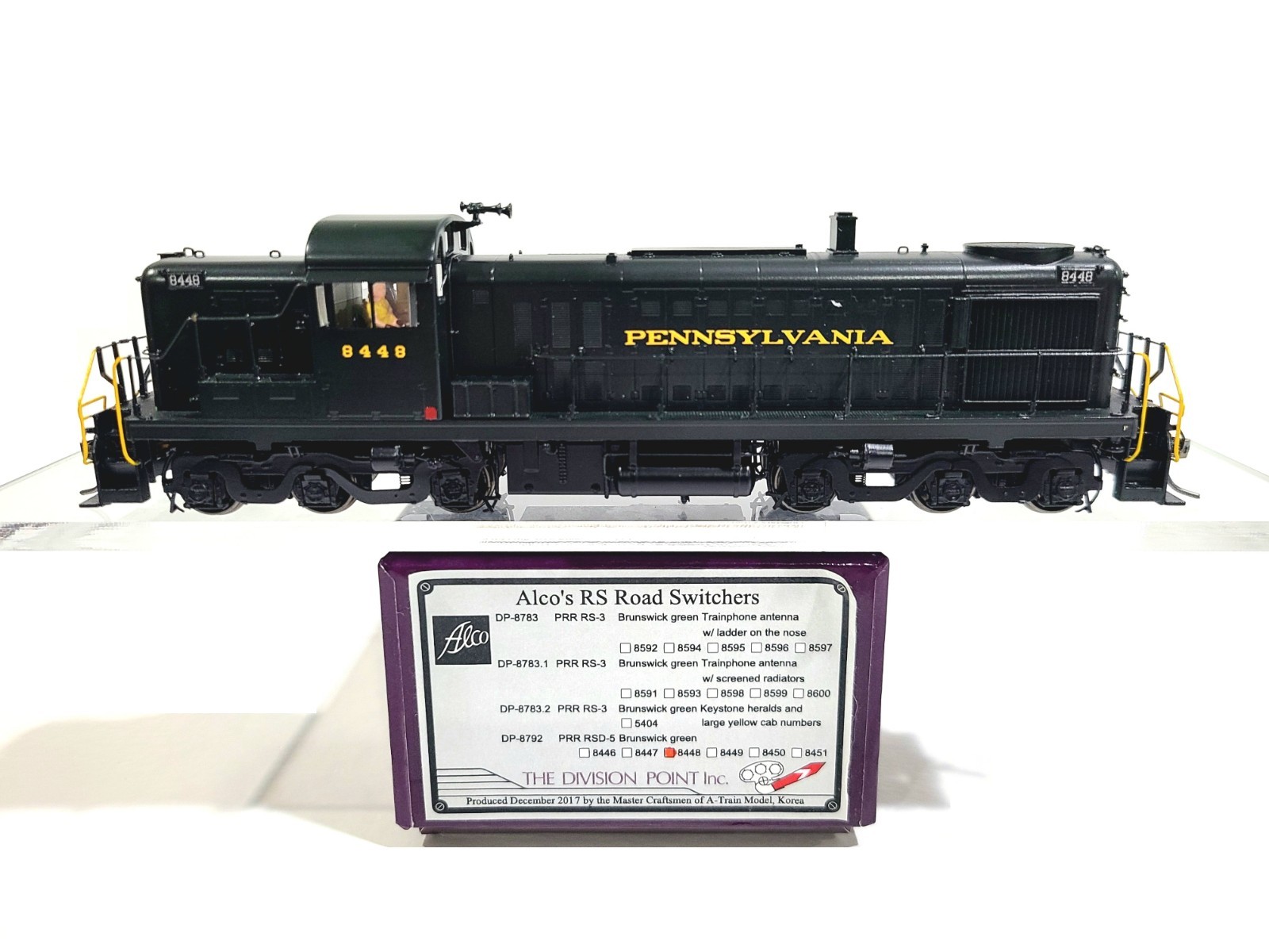 Division Point PRR Alco RSD-5 Pennsylvania Railroad #8448 HO Brass #DP-8792 DCC
