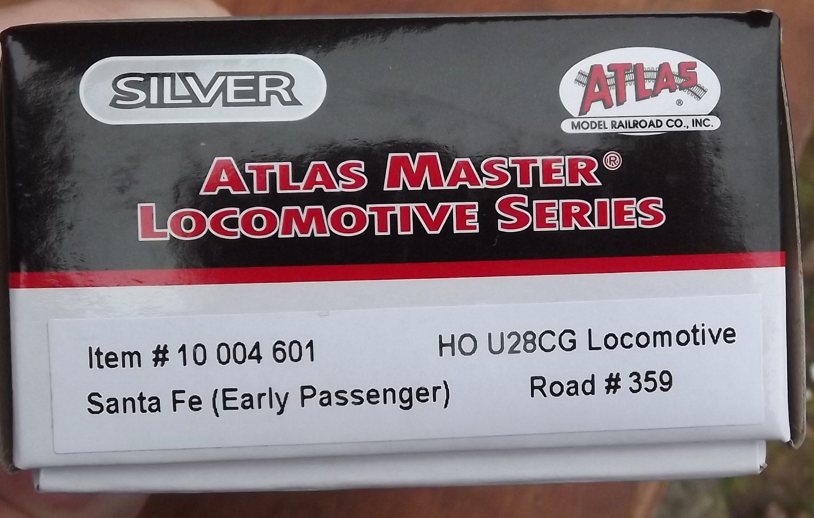 Atlas HO GE U28CG Santa Fe Warbonnet 359 DC Silent NIB 10004601 New 2026