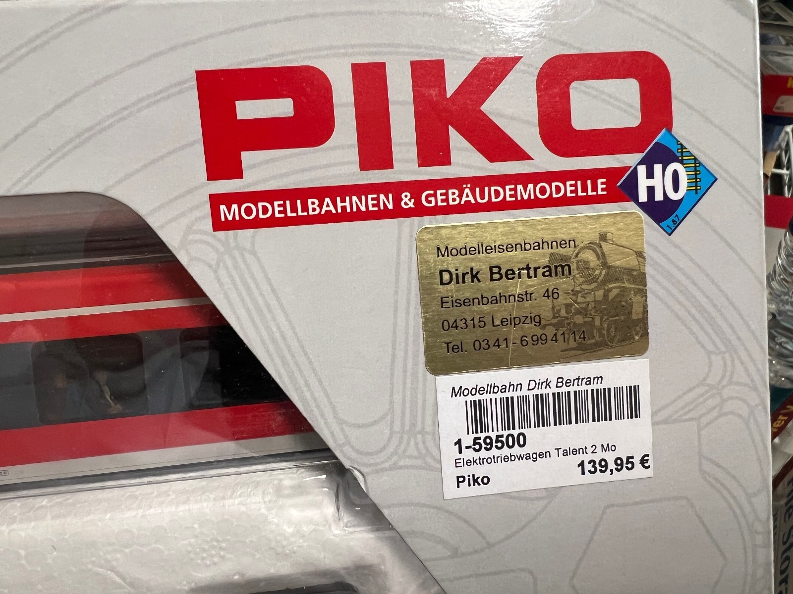SET Piko 59500 HO Scale Piko electric railcar series 442, db, ag DC runs nicely.