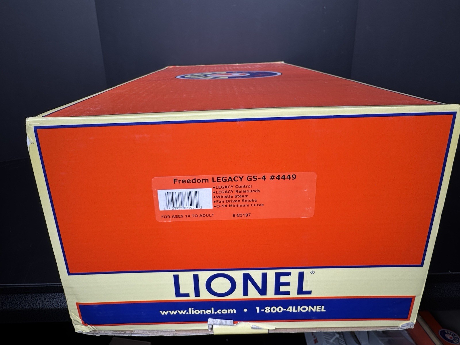 Lionel LEGACY 6-83197 American Freedom Train GS-4 steam engine #4449 LNIB HTF