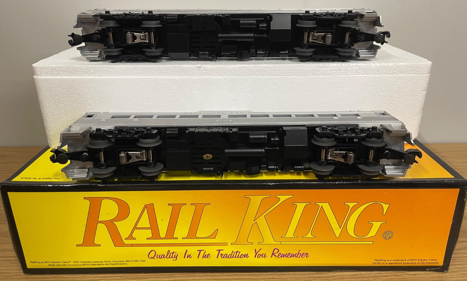 MTH Railking 30-2144-3 Baltimore Ohio RDC Budd Car Passenger Addon Train O Gauge