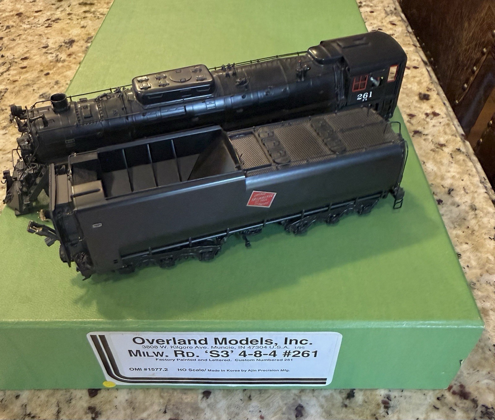 HO Scale Brass Overland OMI MILW Road “S-3” 4-8-4 #261 Painted/DCC/Sound/LNIB
