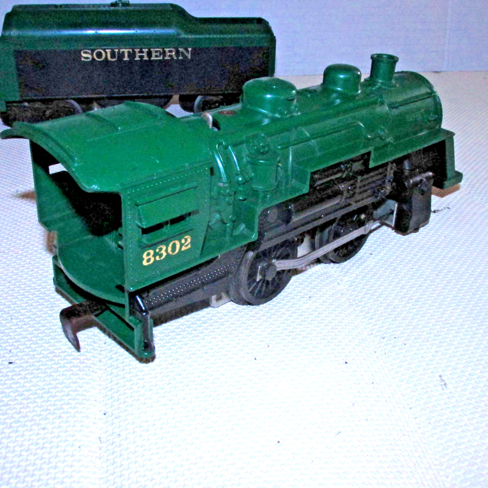 O O27 Lionel 8302 Green 2-4-0 & Southern Coal Rattle Tender Lights USA