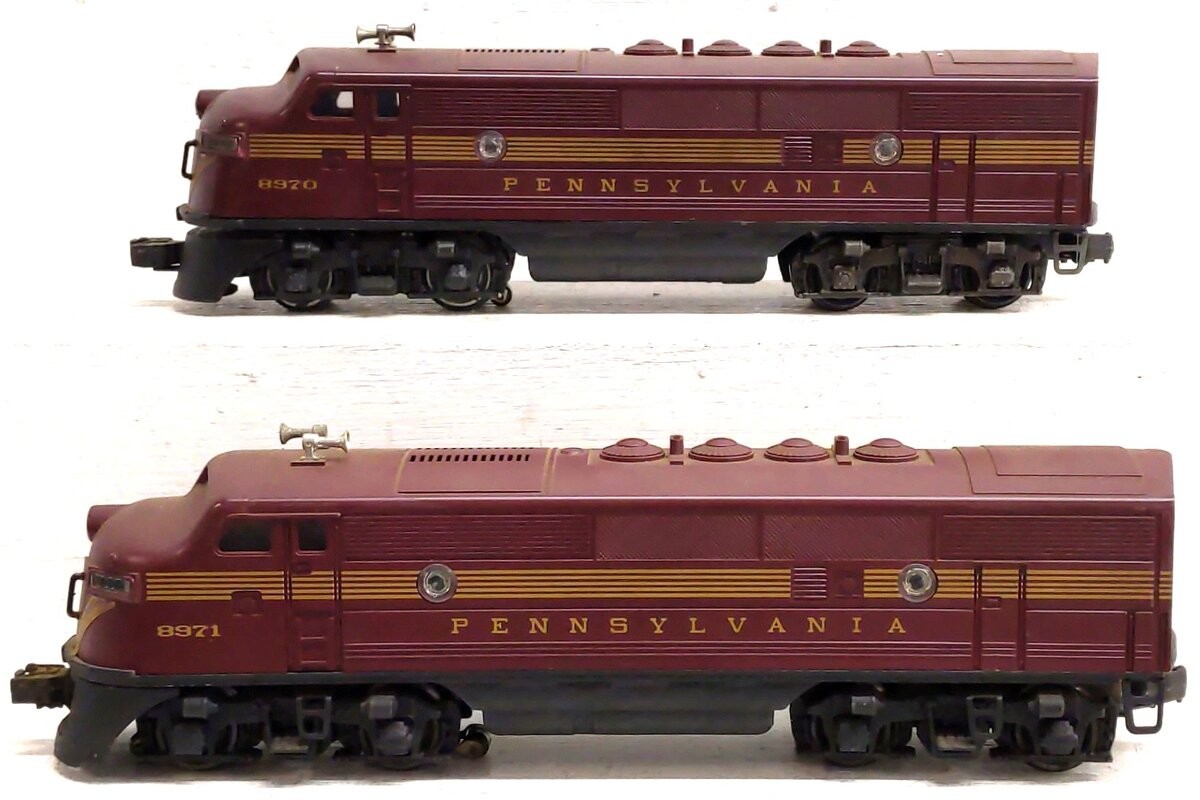 Lionel 6-8970 O Gauge Pennsylvania F3 Tuscan AA Diesel Locomotive Set/Box