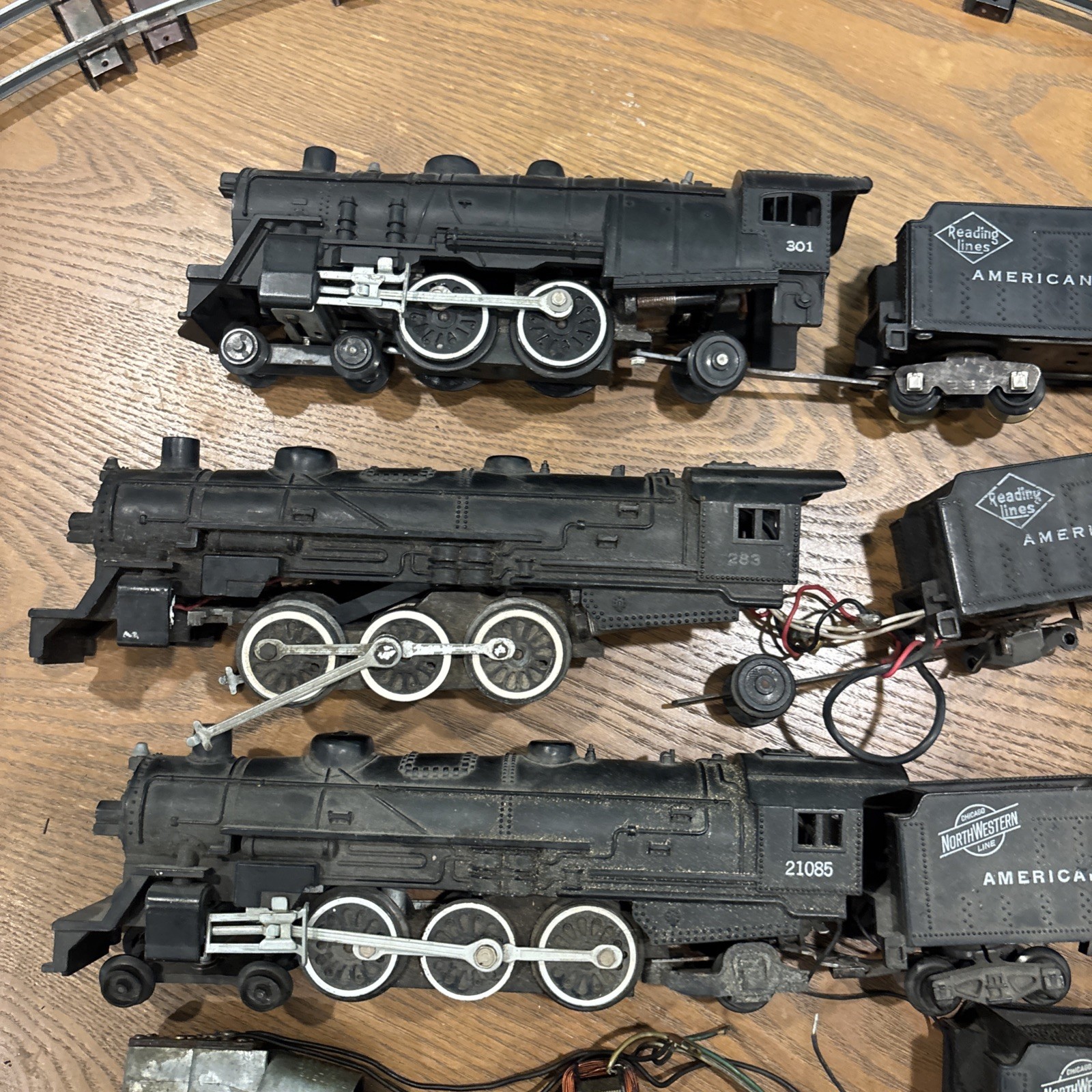 American Flyer S Gauge Locomotive tenders lot 301,283 21085 21160 287 Repair/Par
