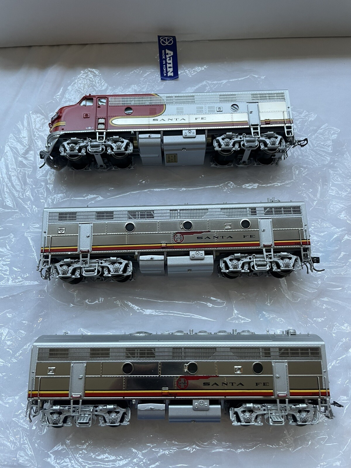 HO Brass Model-OMI 6490.1 AT&SF Santa Fe F7 A-B-B Set #3 # 340 A-B-L-F/P Mint