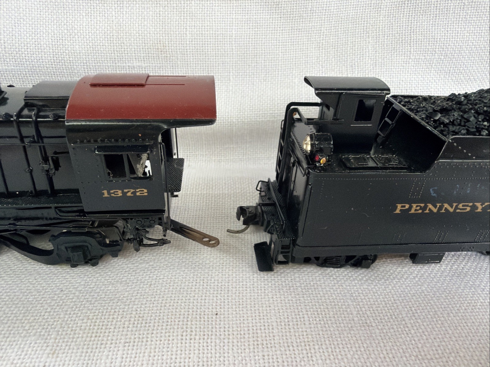 HO Painted BRASS United Scale Models PRR 2-8-2 PENNSYLVANIA L-1 Mike #1372