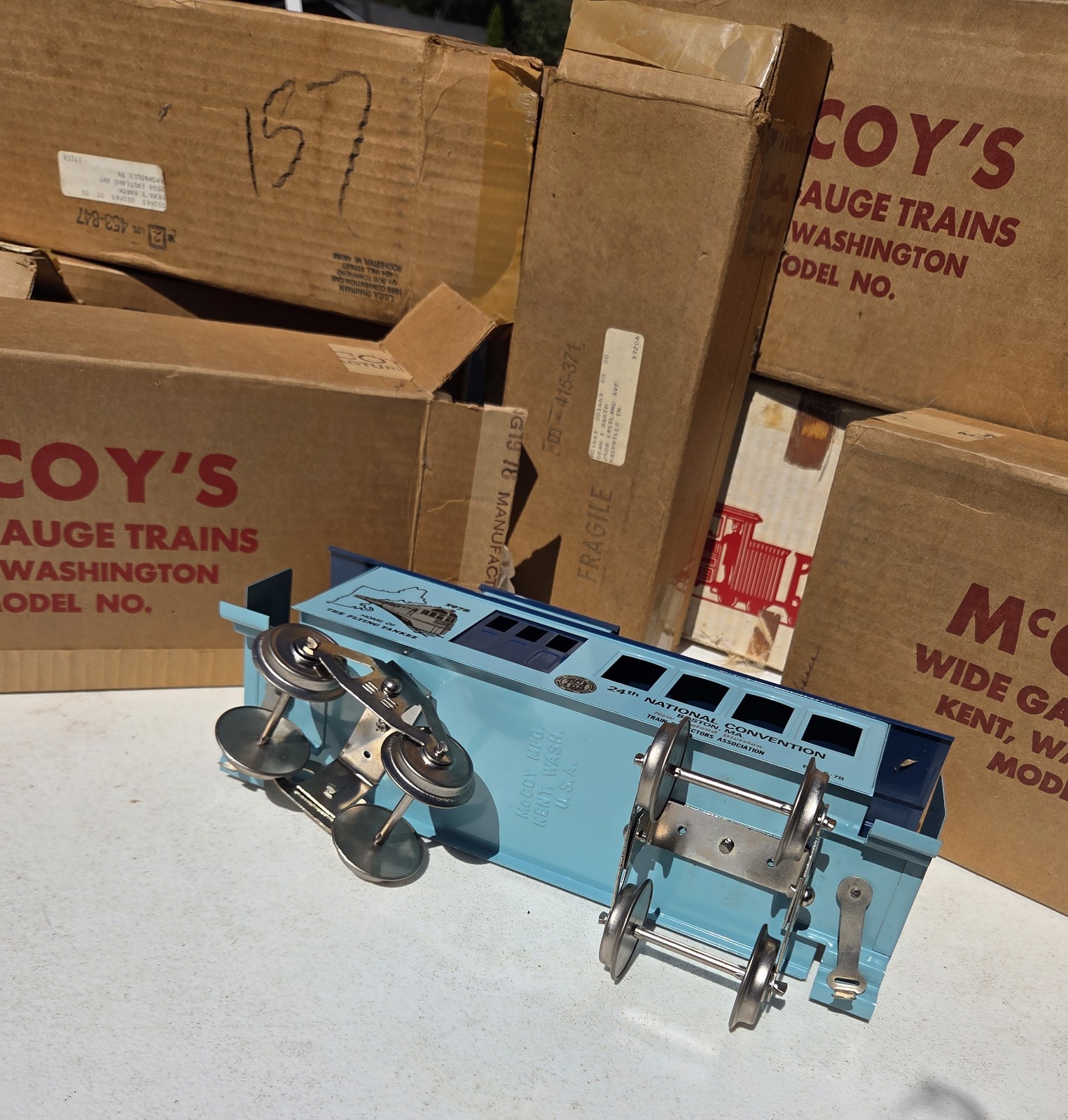 Mccoy Standard Gauge Train Caboose National Convection 1978 The Flying Yankee