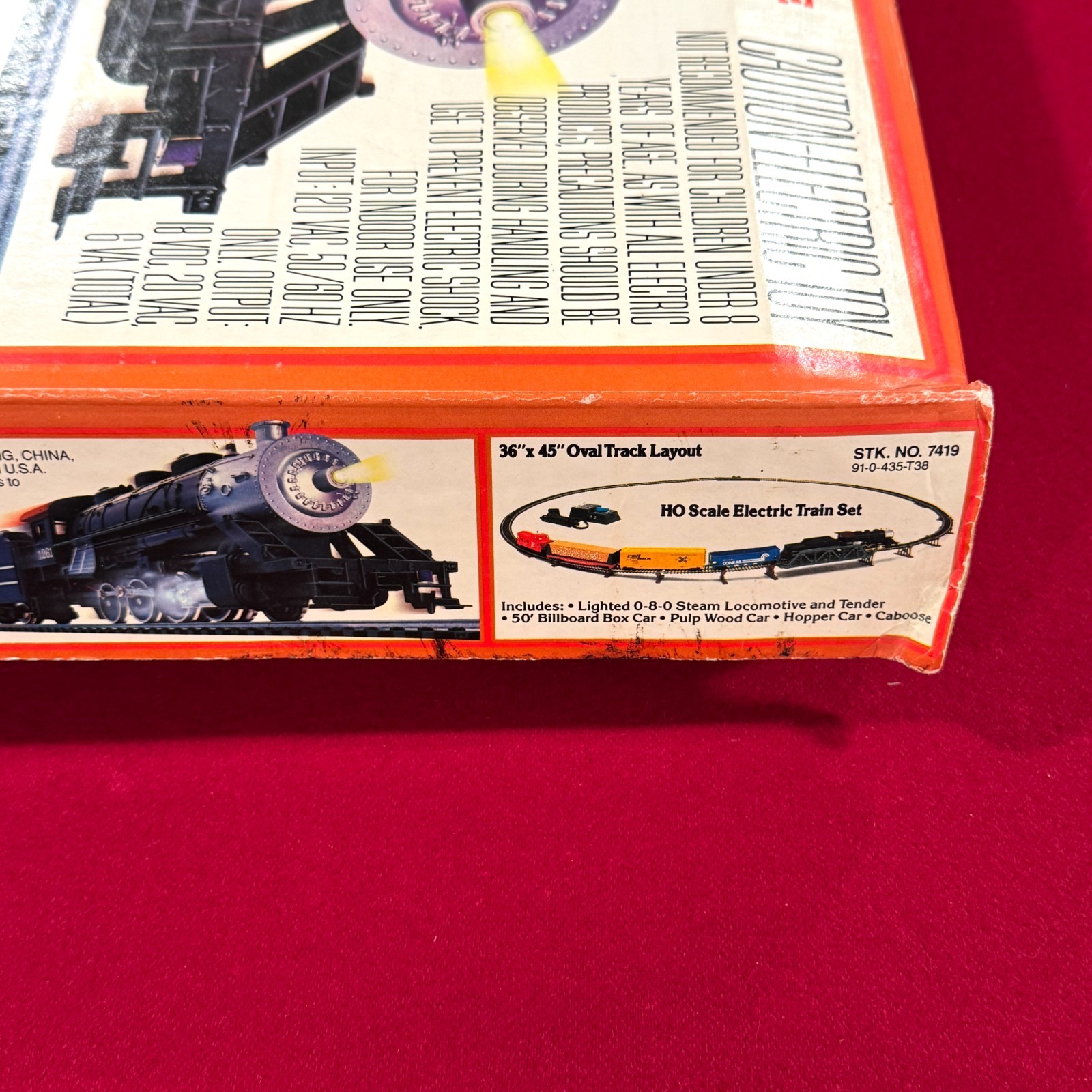 Vintage Tyco Chattanooga Steam Locomotive Set w/ Box Untested Good Condition HO