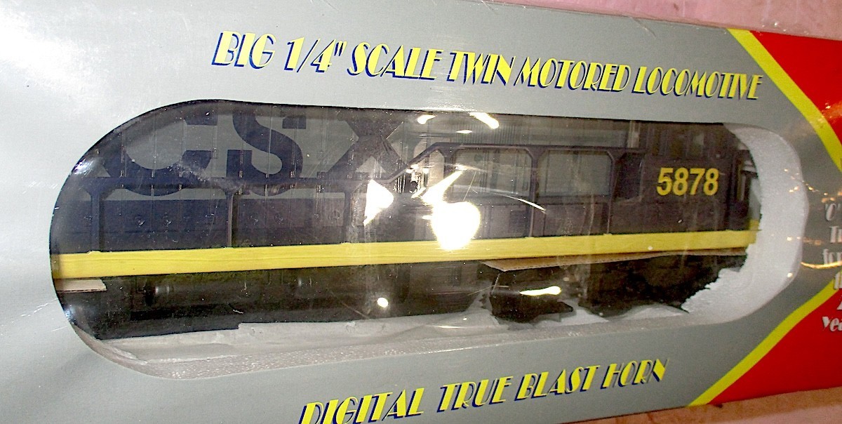 Williams U33-12 CSX #5878 Diesel Engine w/True-Blast II & Dual-Motor NEW IN BOX