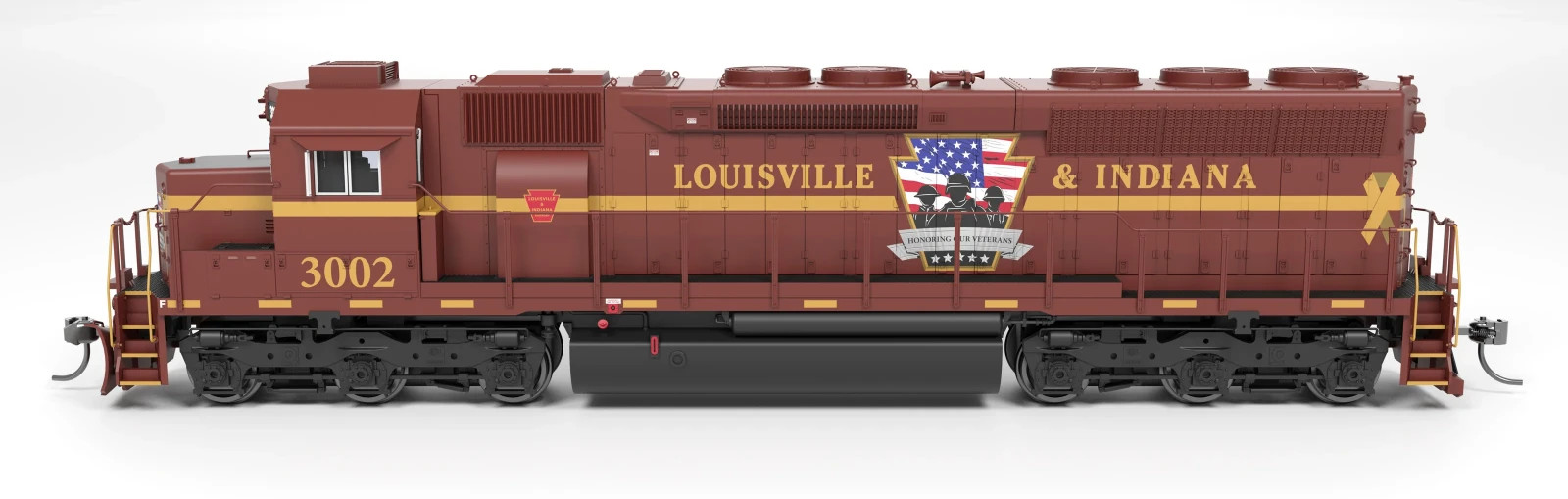 Broadway Limited HO 9810 Louisville Indiana Veterans EMD SD45 Diesel Locomotive