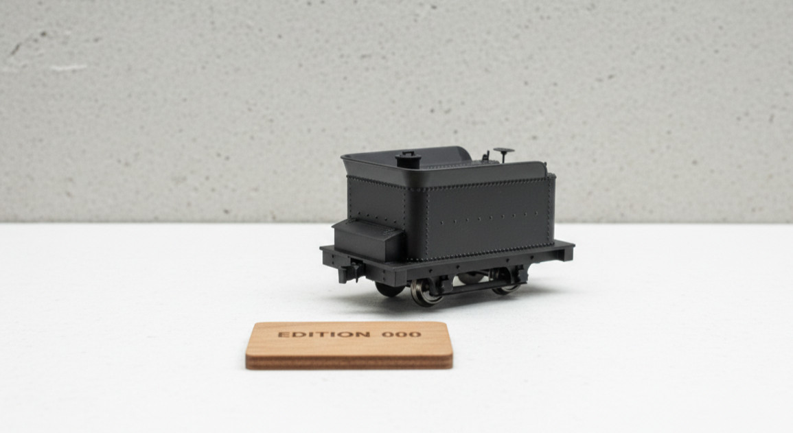 HOn30 Narrow Gauge 2-Axle Tender Kit for Porter 0-4-0 Loco Flared toma