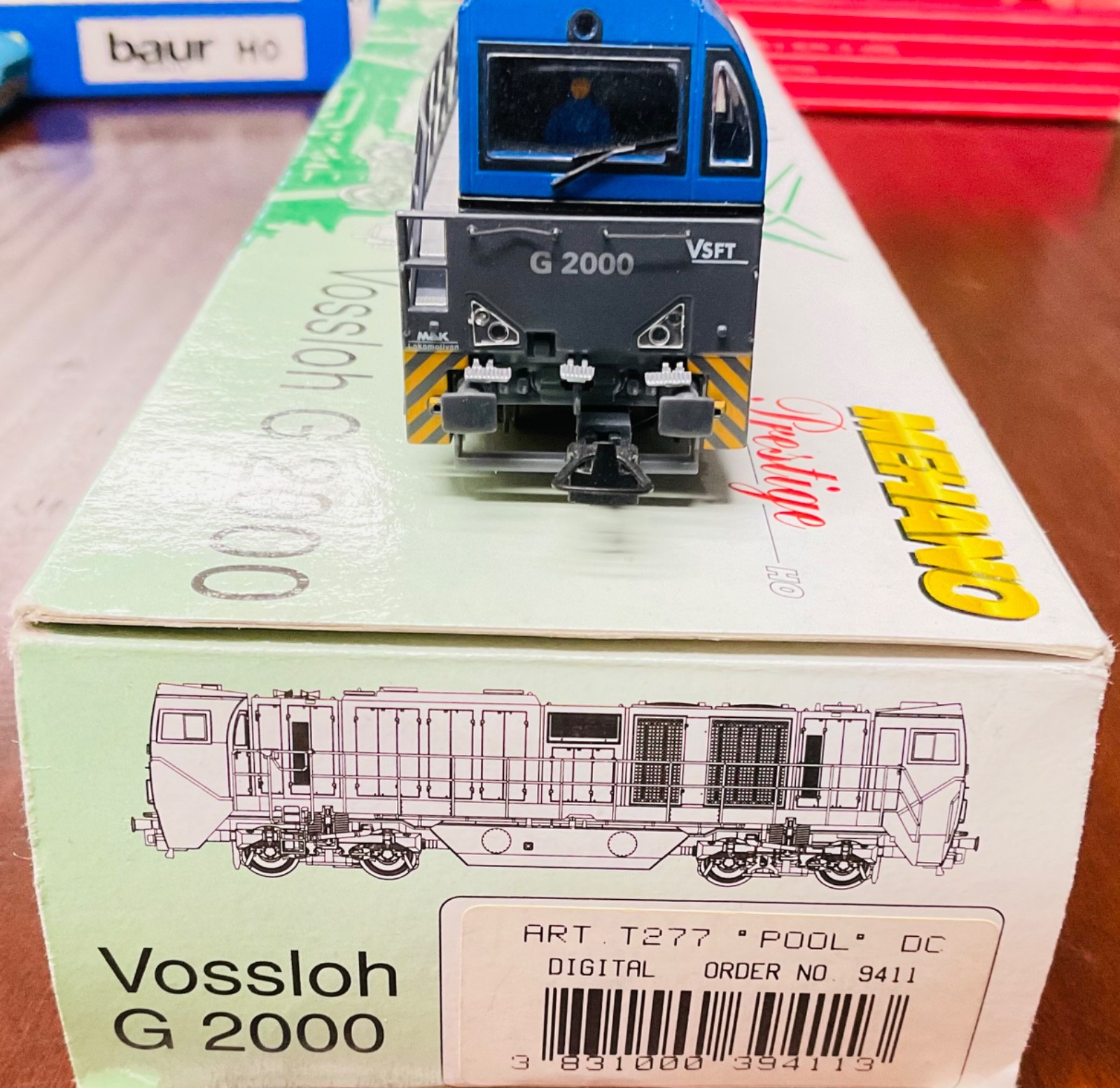Mehano Prestige HO Gauge MaK Vossloh G 2000 Diesel Loco “Pool” -DCC Digital T277