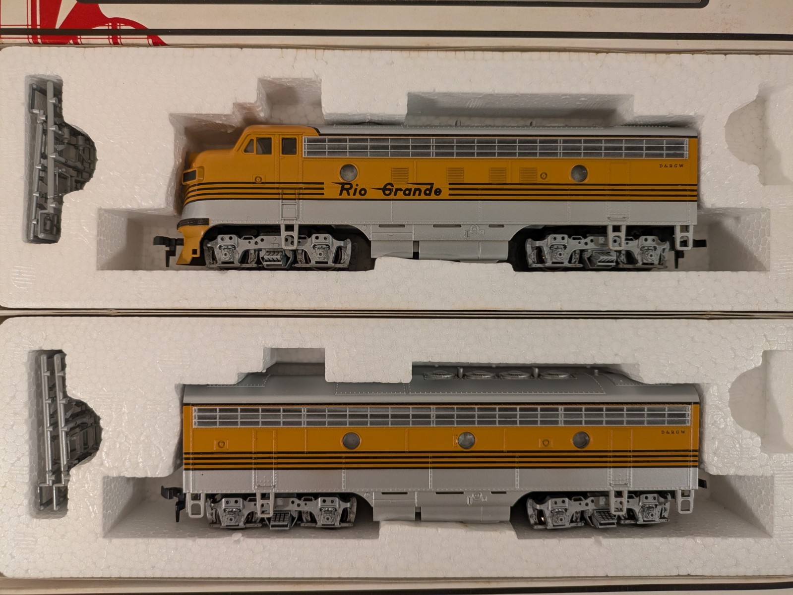 HO EMD F7A/F7B Set D&RGW Denver & Rio Grande W (Both Powered) DC NIB NOS #9080/1