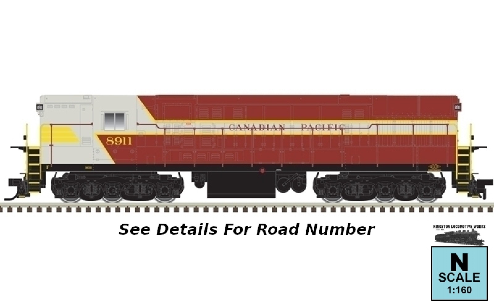Atlas 40005395 N H-24-66 Train Master – Canadian Pacific / CP “Late” #8911 – DC