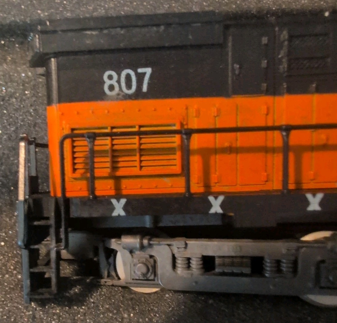 Vtg HO scale AHM Austria Milwaukee Road #807 Alco 424 Diesel Locomotive Train