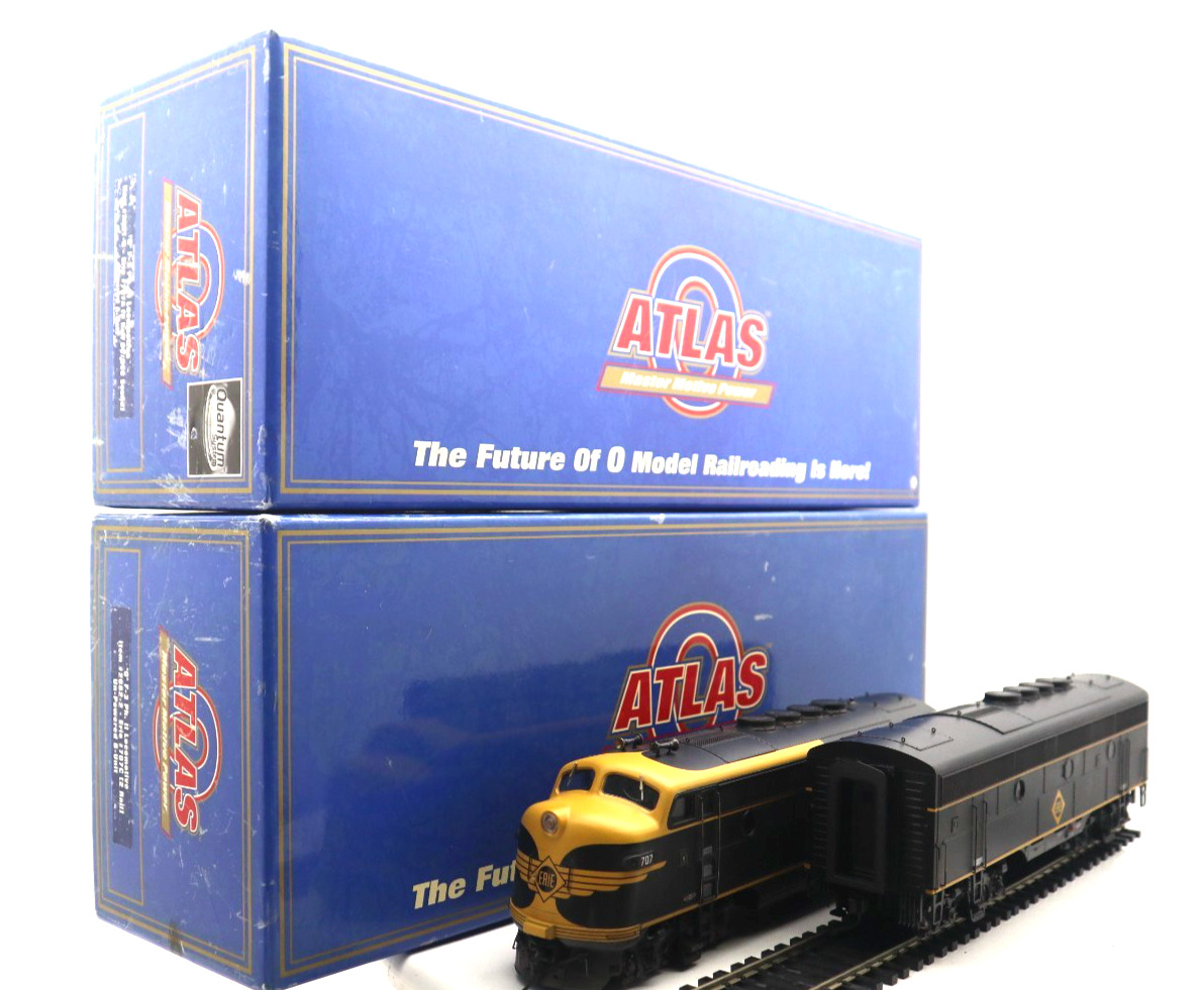 Atlas, Phase II, 2-Rail O, 2682-2, Erie F-3 Diesel Engine #707 AB DCC Set LN /OB