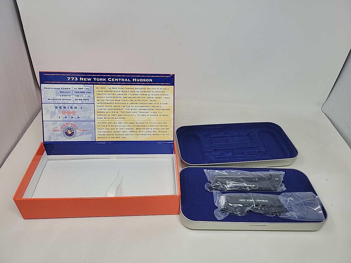 TT 1/120 LIONEL BIG RUGGED CENTURY CLUB 773 NYC HUDSON STEAM – DISPLAY NIB