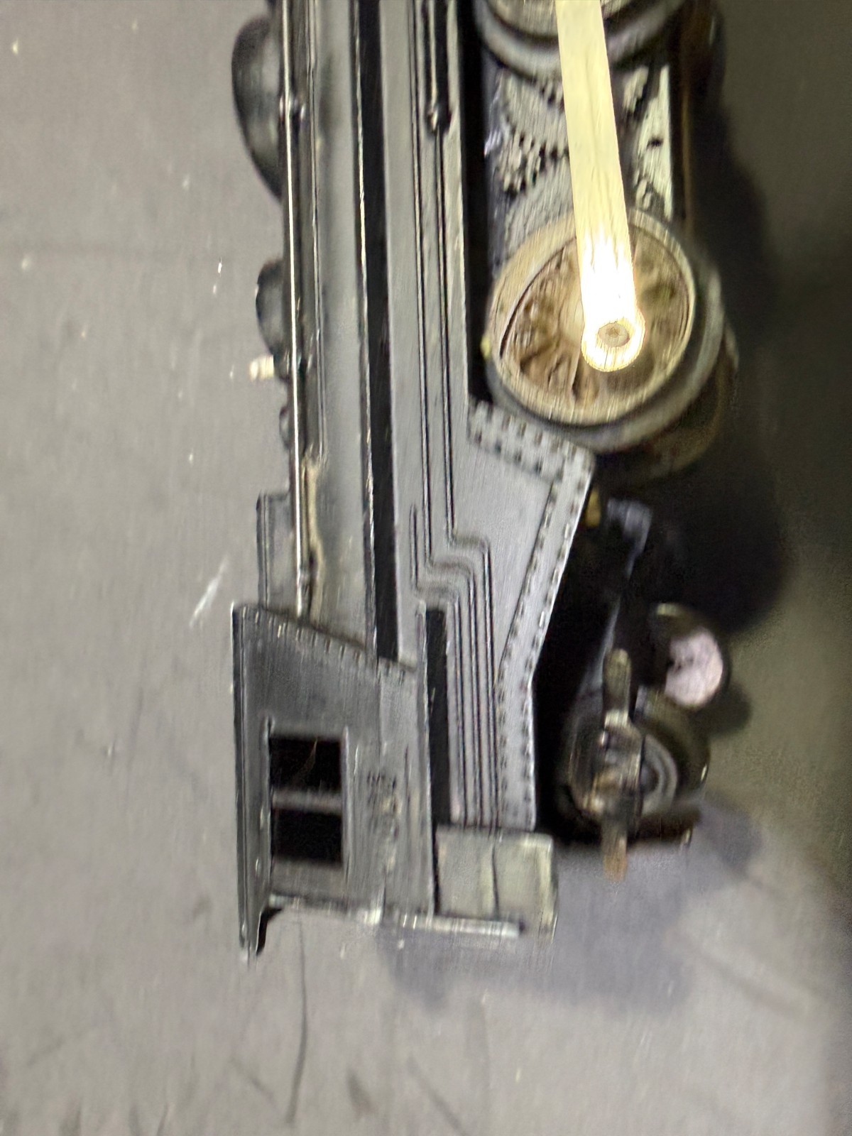 Vintage Marx 666 O Gauge Steam Locomotive Black Tinplate Train