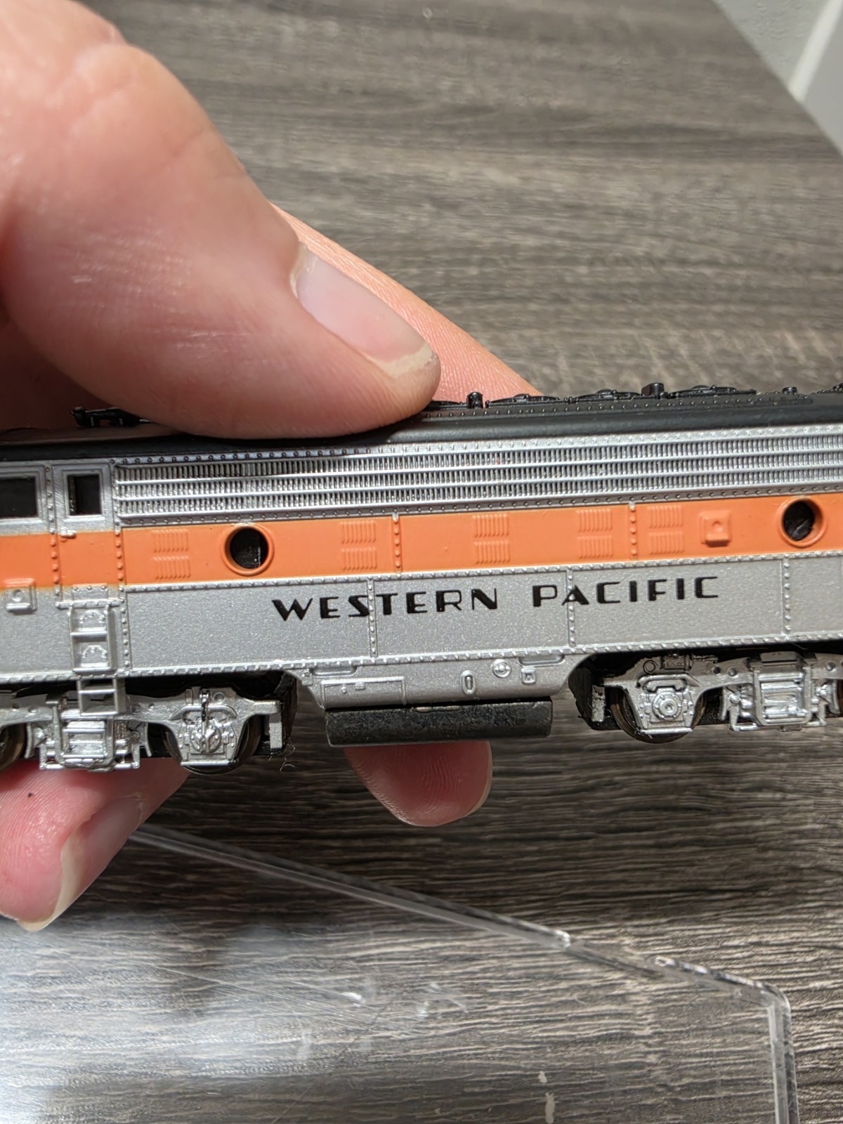 N Scale Western Pacific WP #802 F7 Diesel Locomotive
