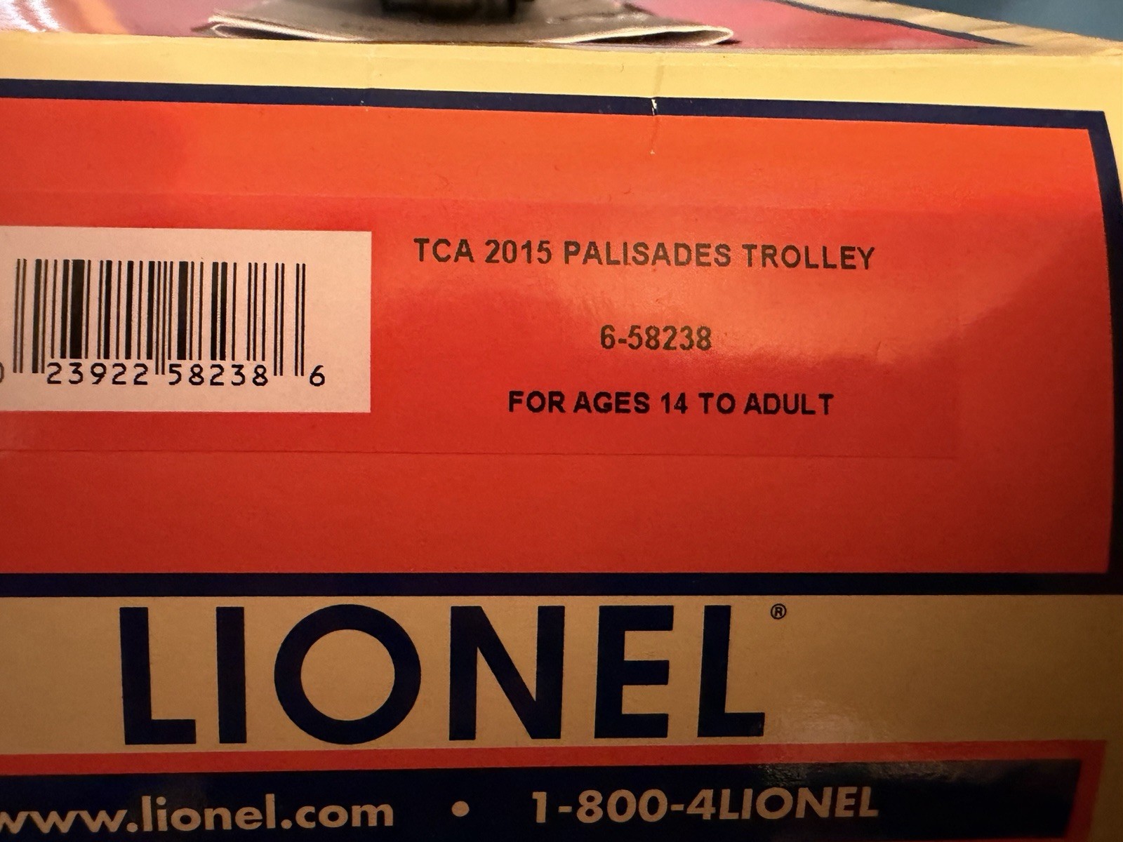 LIONEL TCA 2015 PALISADES TROLLEY. 6-58238