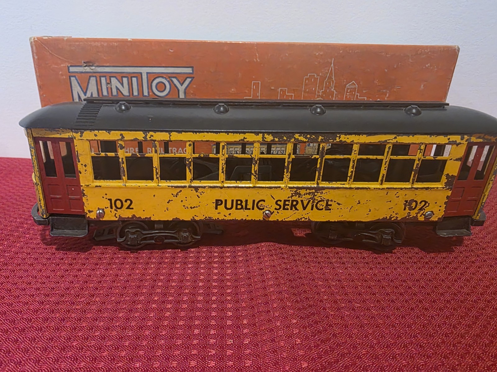 Rare Minitoys O Scale 102 Public Service Trolley & 103 Rapid Transit Trolley