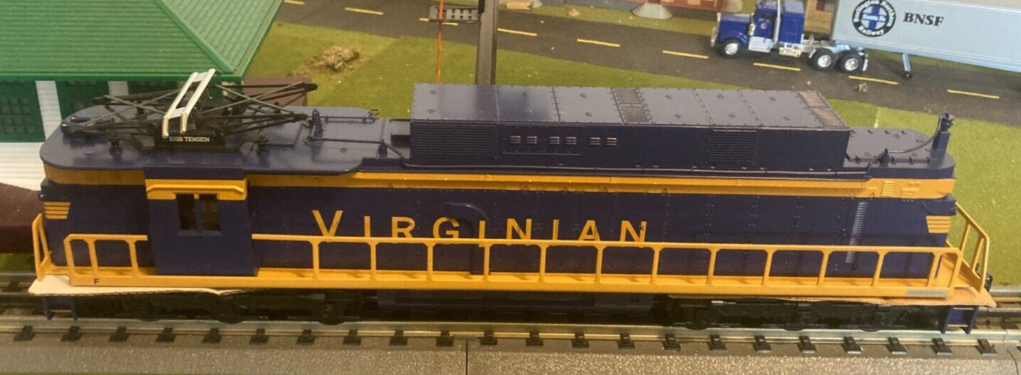 O Scale BACHMANN VIRGINIAN (BLUE/YELLOW) EL-C Powered A Unit Cab #137