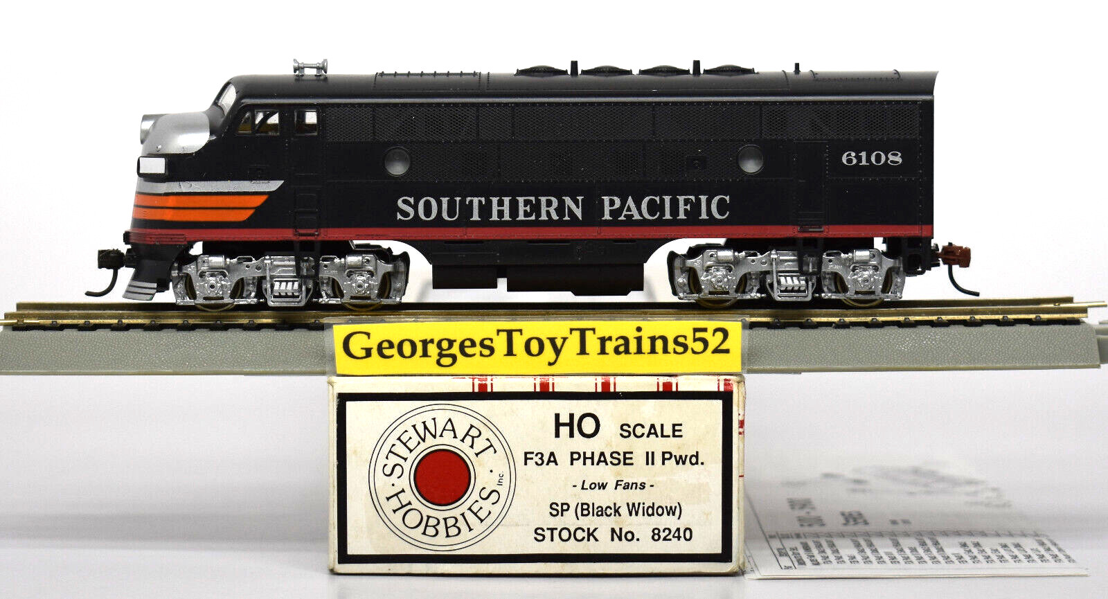 STEWART KATO HO #6108 SP SOUTHERN PACIFIC BLACK WIDOW F3 A PHASE II DCC RDY 8240