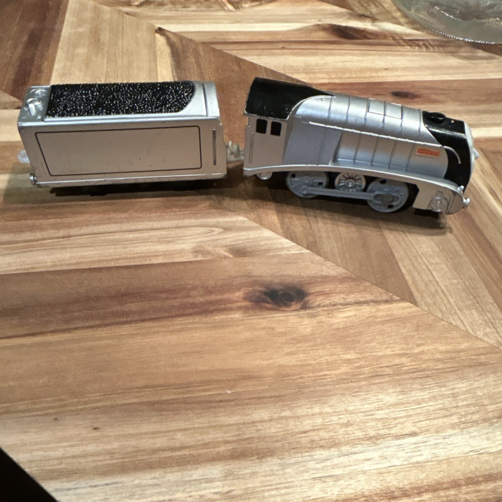 Mattel Silver Black Locomotive Y3349 Model Railroad Train Spencer Coal Car